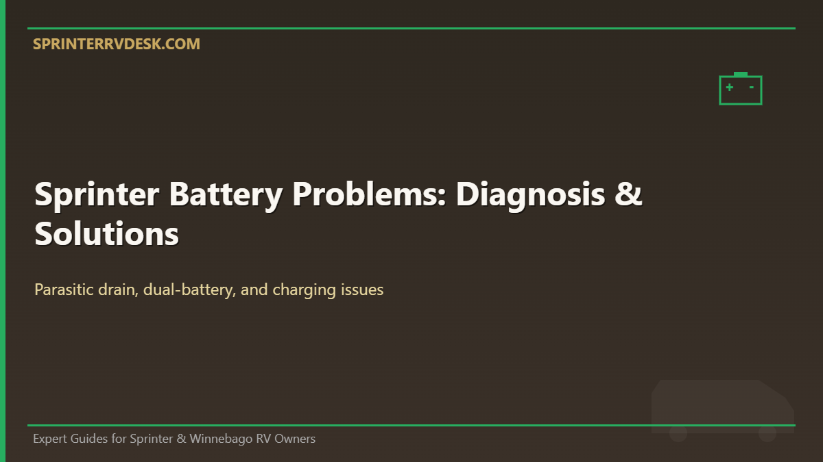 Mercedes Sprinter Battery Problems: The 6 Most Common Issues (And How to Fix Them)